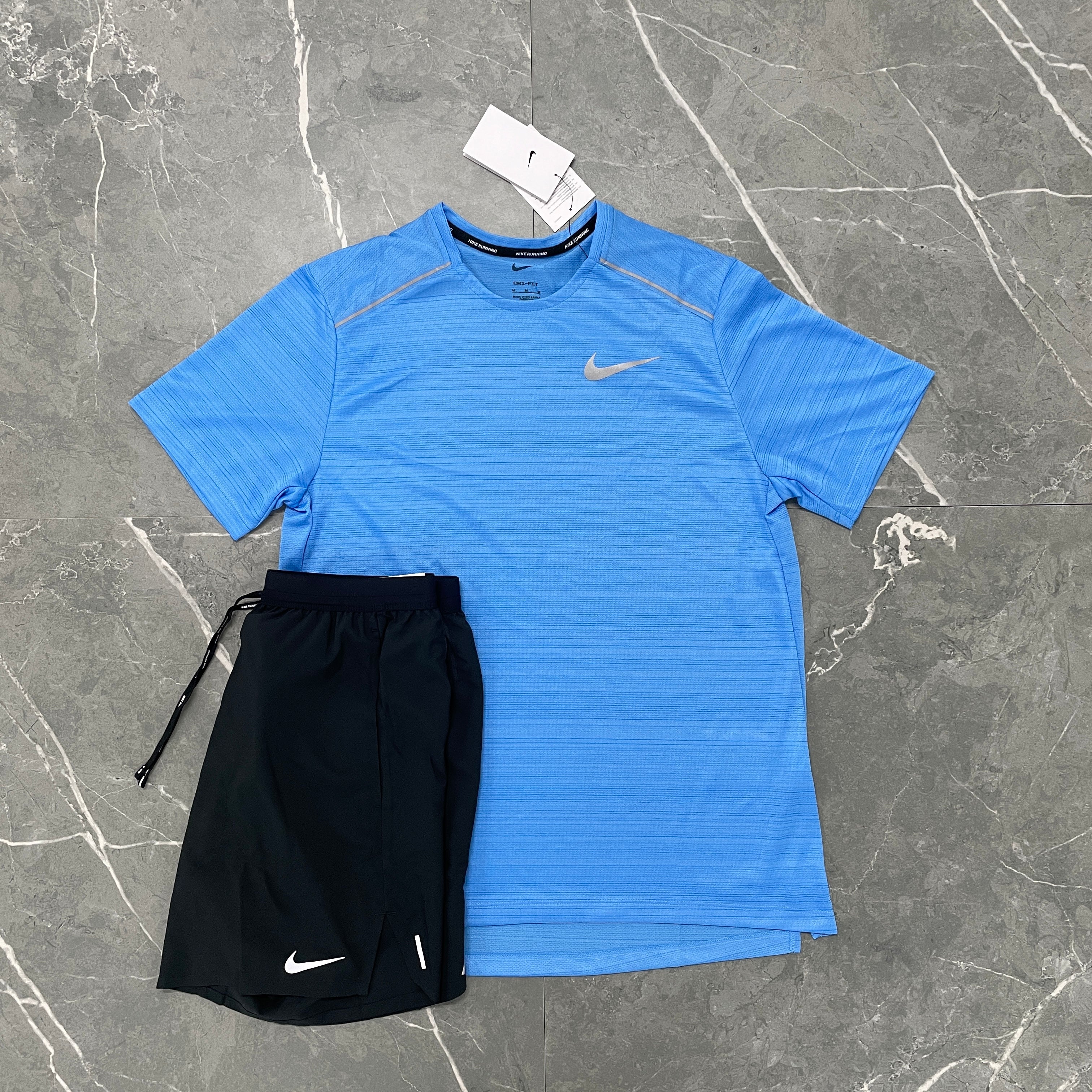Nike Miler 1.0 & 7” Flex Shorts - University Blue / Black