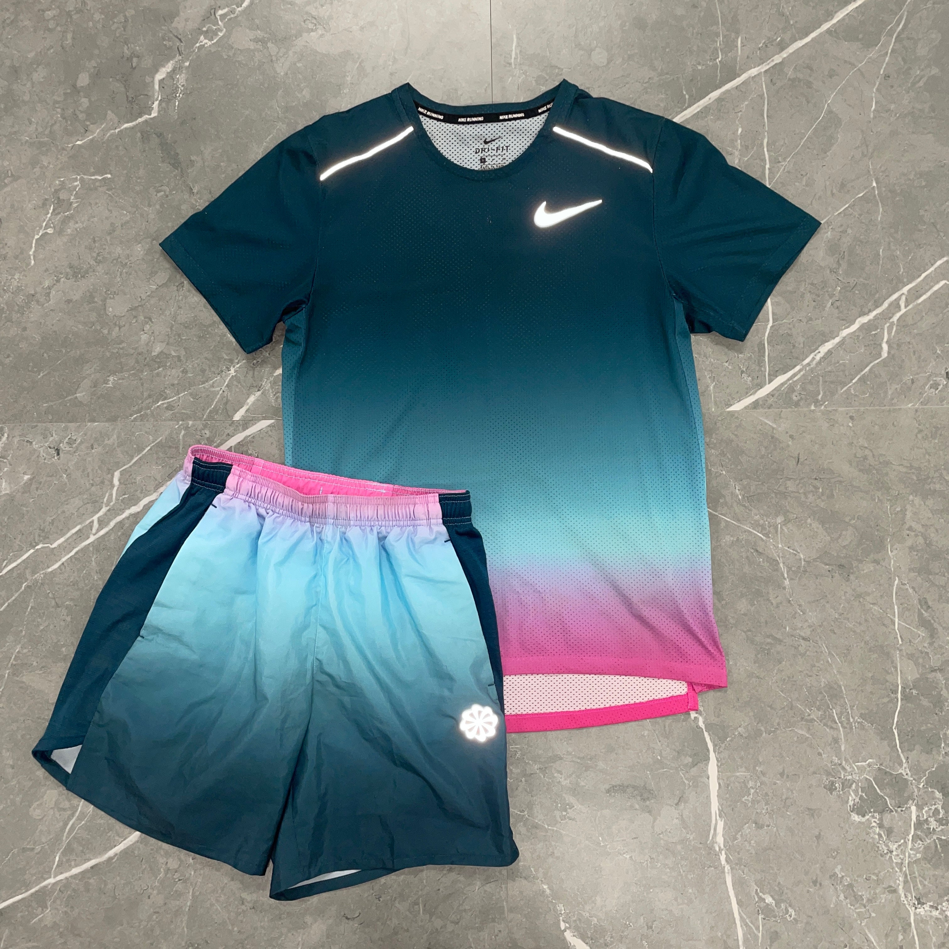Nike Miler 1.0 Gradient Set - Turquoise/ Pink (2nd Hand)
