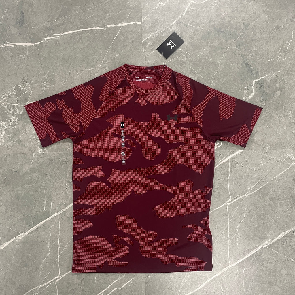 Under Armour Camo T- Shirt - Maroon