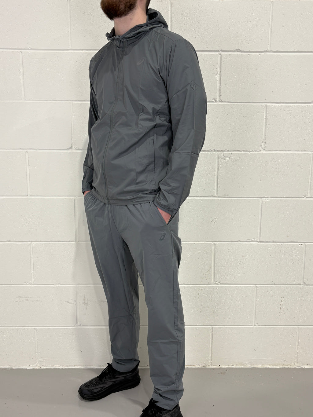 Asics Asia Exclusive Grey Tracksuit with Tshirt
