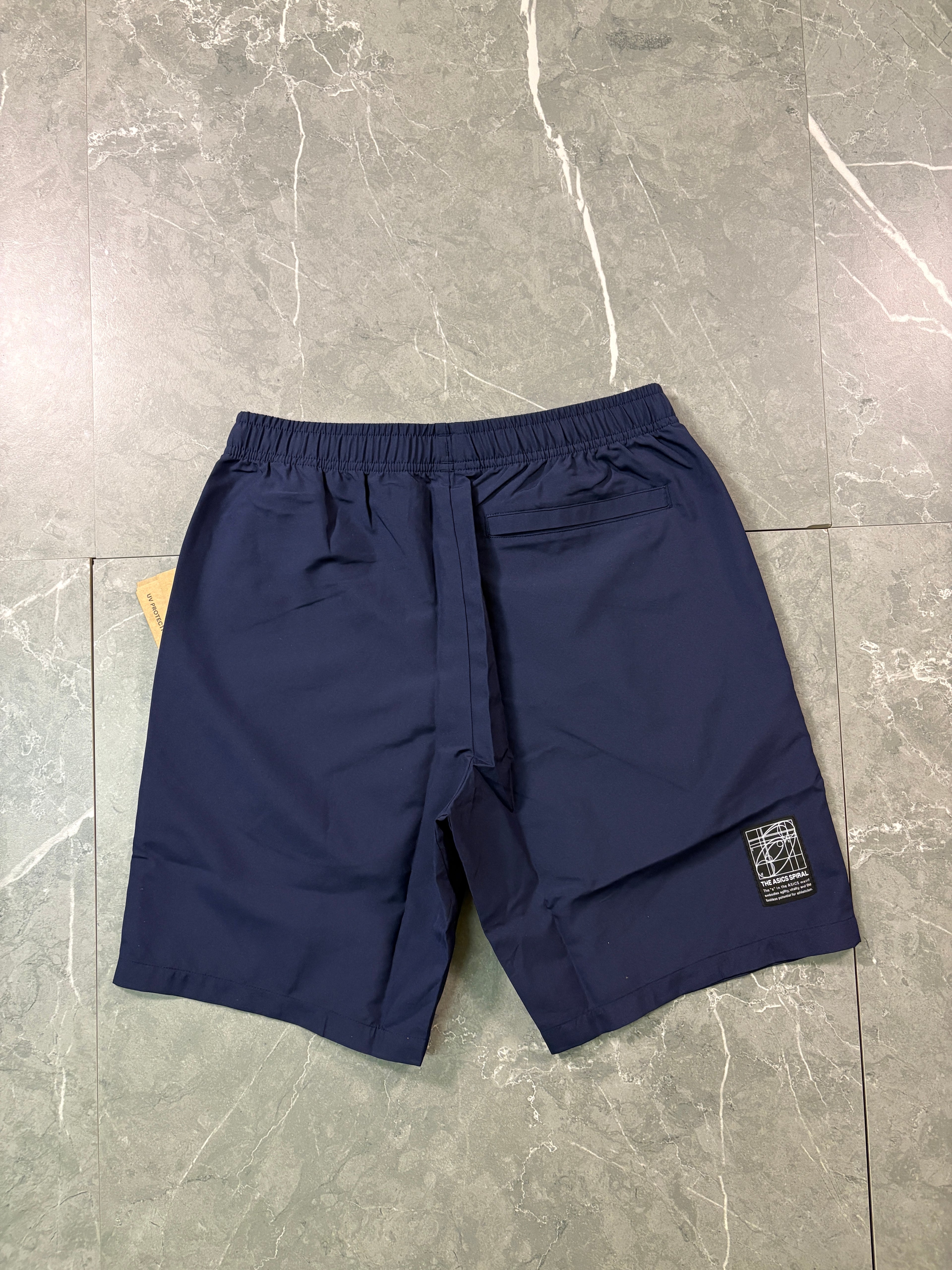 Asics Asia Exclusive Navy Jacket & Shorts Set