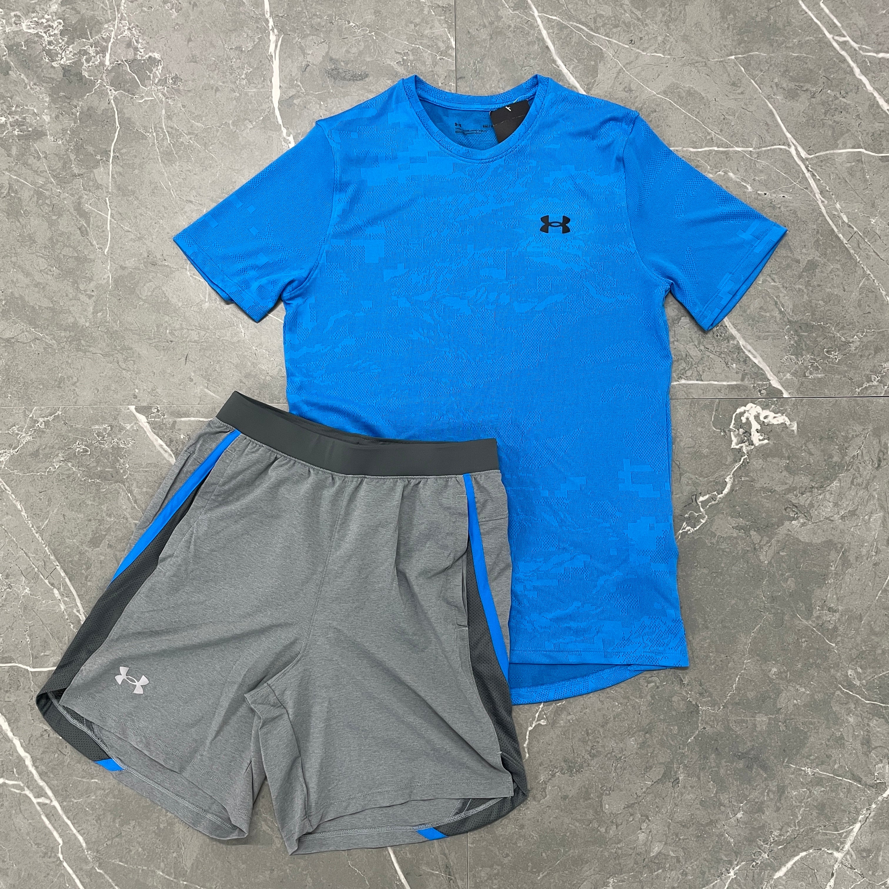 Under Armour 7” Shorts Set - Blue / Grey