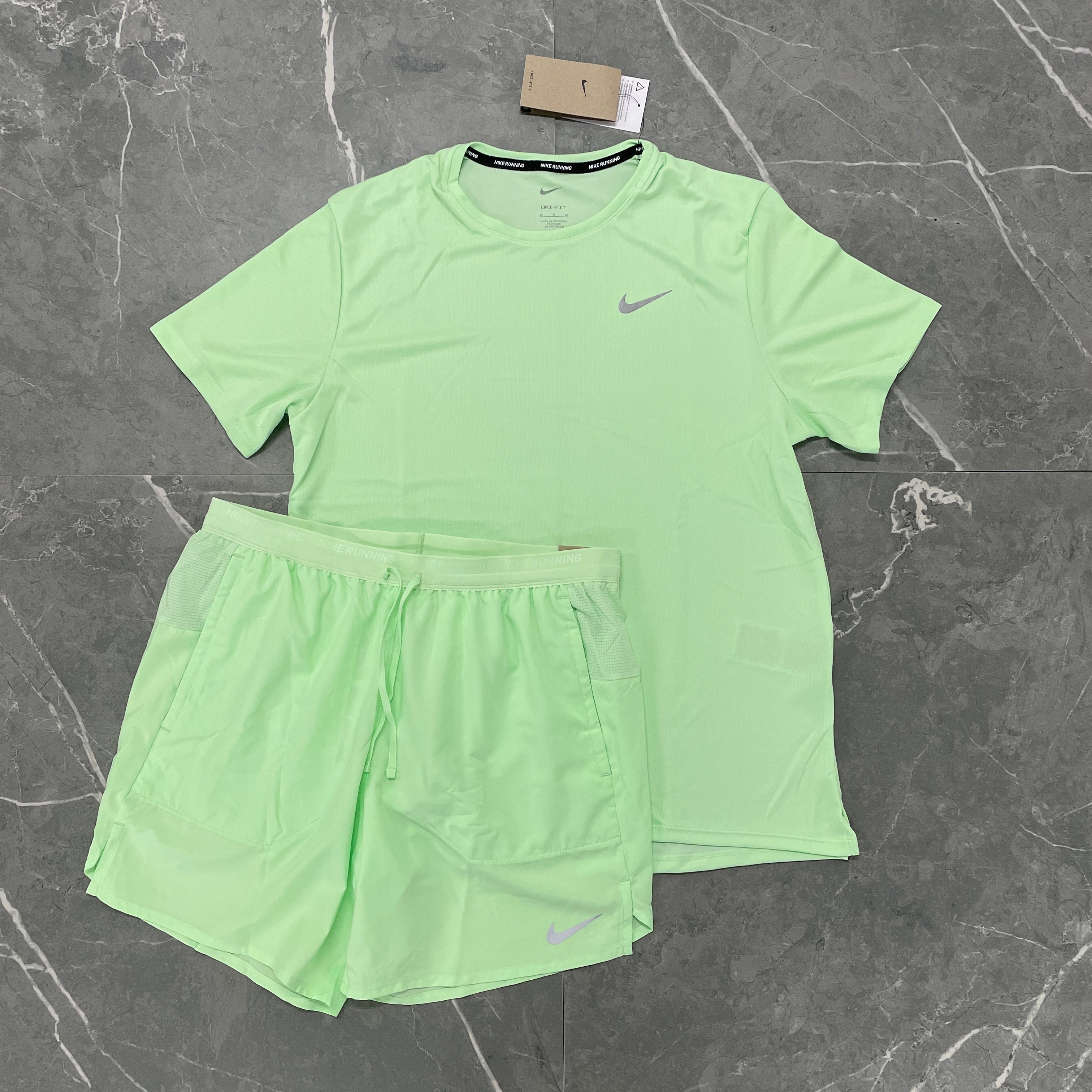 Nike Miler and 7” Flex Shorts - Vapour Green