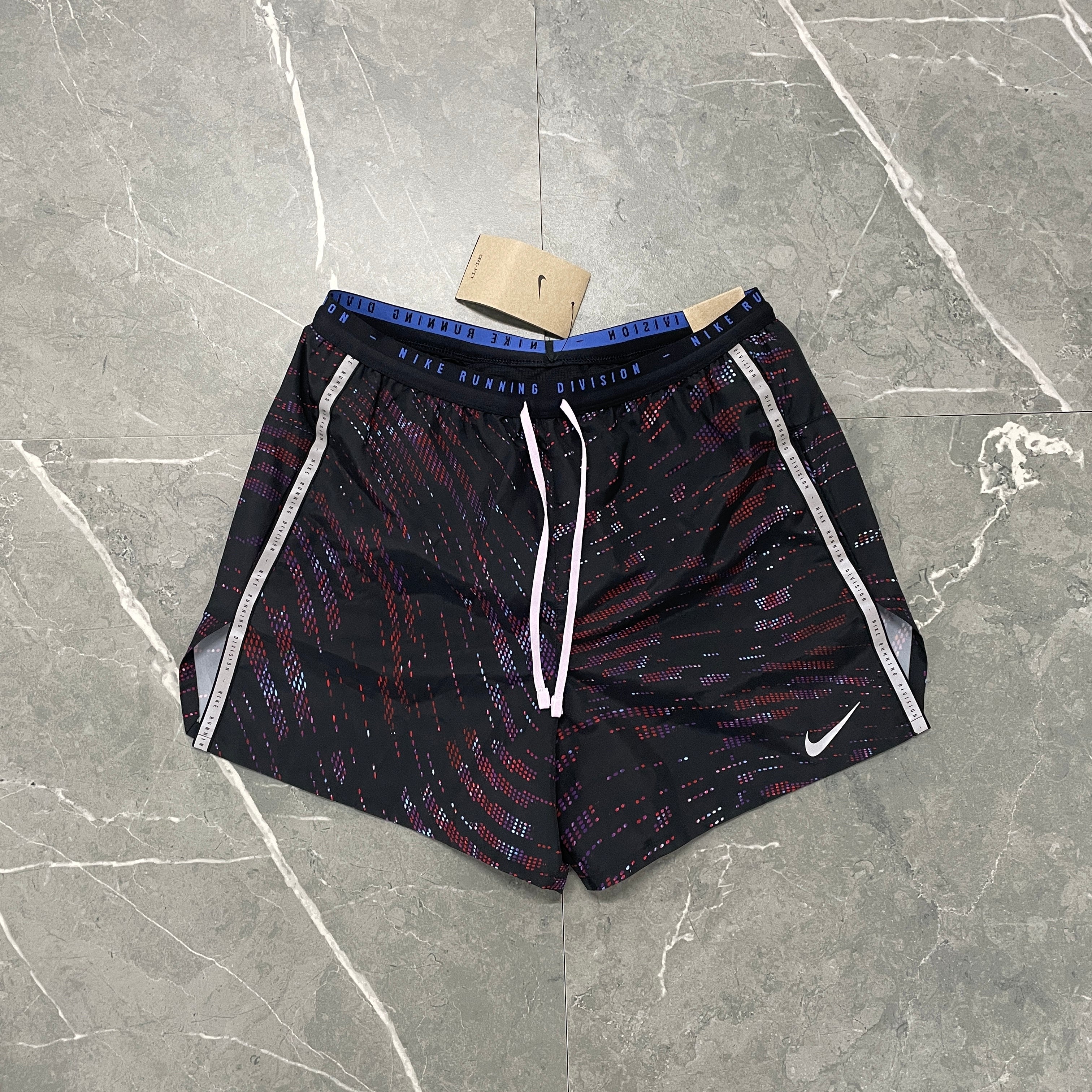 Nike 5” Running Division Shorts- Black/Purple