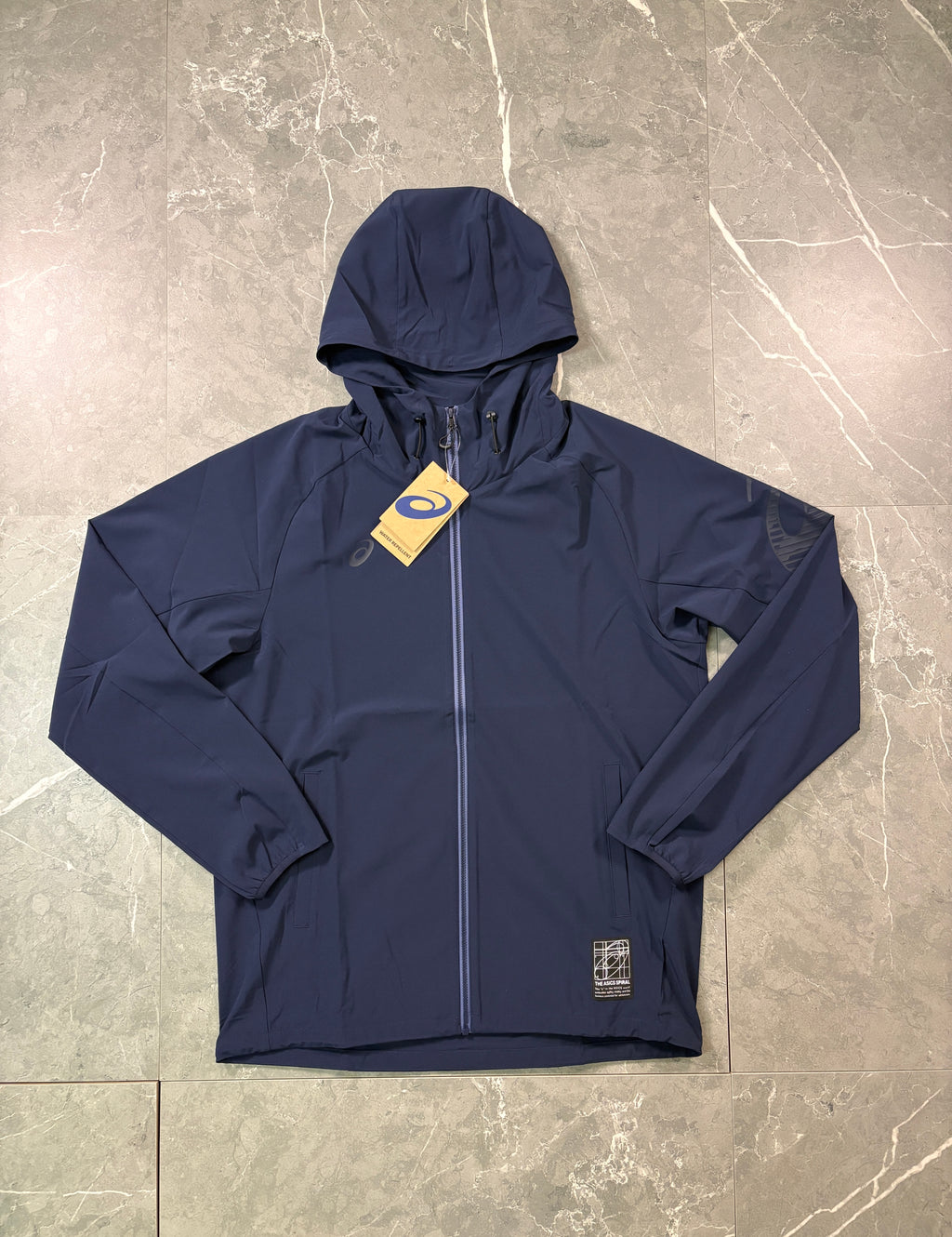 Asics Asia Exclusive Navy Jacket & Shorts Set